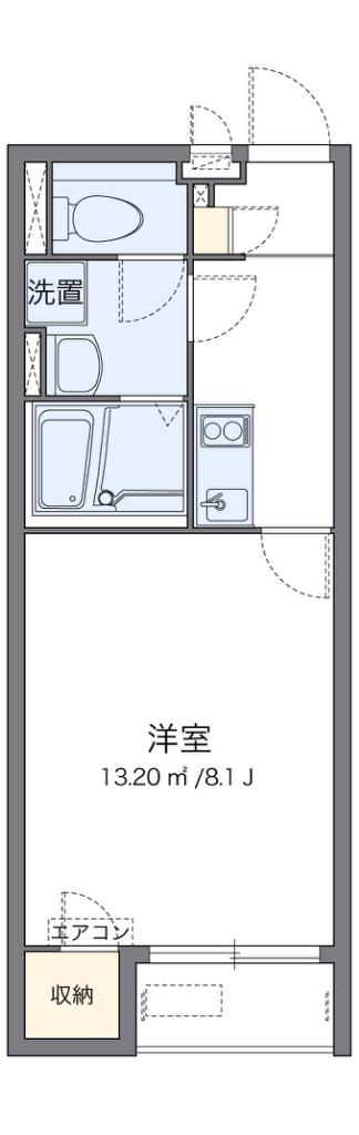クレイノ大桐(1K/1階)の間取り写真