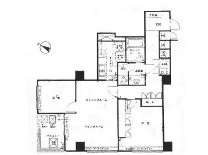 マノー乃木坂(2LDK/6階)の間取り写真