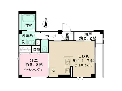 川崎市中原区木月3丁目計画(1SLDK/1階)の間取り写真