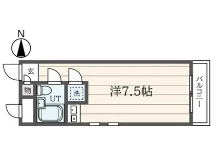 Nハウス(ワンルーム/1階)の間取り写真
