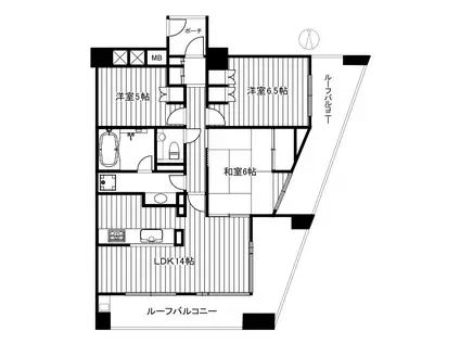 アルス豊島園(3LDK/7階)の間取り写真