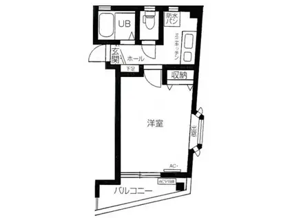 NKガーデン(1K/2階)の間取り写真