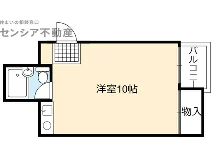 メゾンドール高殿(ワンルーム/4階)の間取り写真