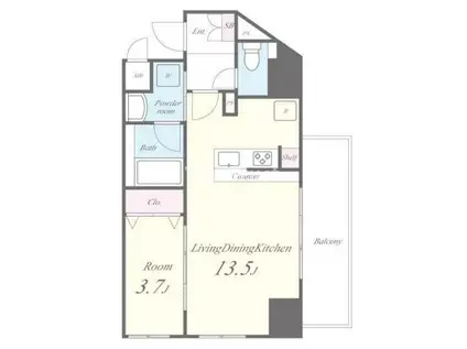 MBC RESIDENCE(1LDK/8階)の間取り写真