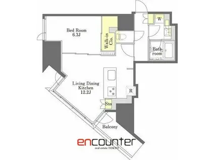 プライムメゾン本郷(1LDK/8階)の間取り写真