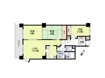 シャトレ御棚(3LDK/2階)の間取り写真