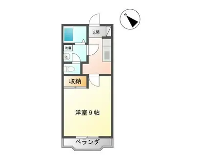 コーポなごみ(1K/1階)の間取り写真