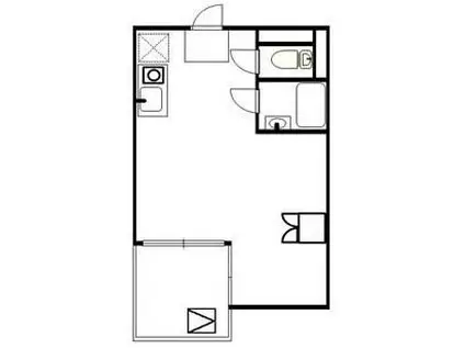 キングスガーデン(ワンルーム/4階)の間取り写真