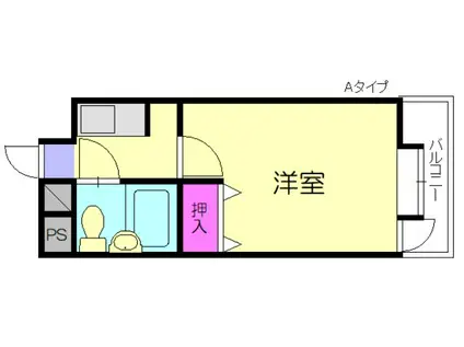 メゾン・ド・マロニエ(1K/1階)の間取り写真