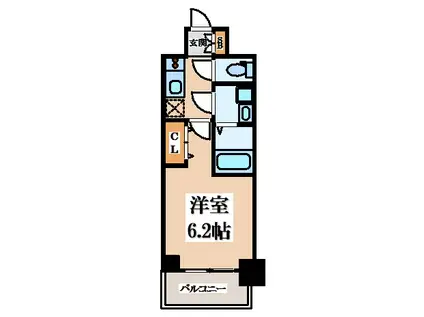 S-RESIDENCE布施AVENTRA(1K/11階)の間取り写真