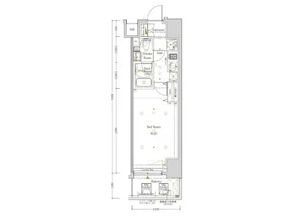 THE LOG日本橋/ザ ログ日本橋(1K/5階)の間取り写真