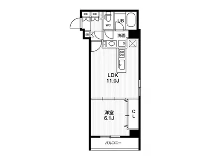 AR向島 AR向島(1LDK/7階)の間取り写真