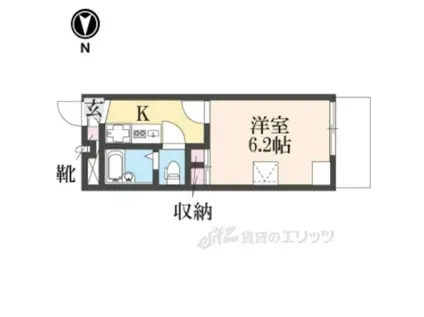 レオパレスSAKABE1(1K/1階)の間取り写真