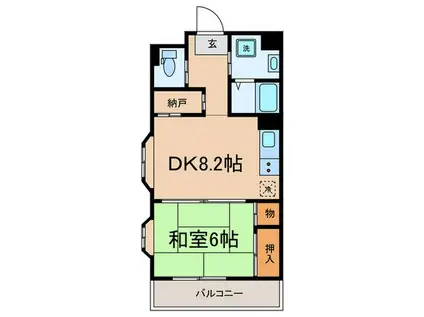 あづみの家(1DK/3階)の間取り写真