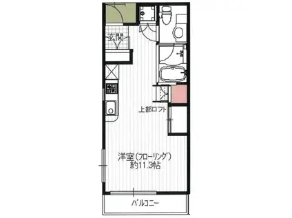 ヒロハウス(ワンルーム/3階)の間取り写真