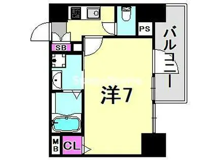 エスリード神戸元町ヒルズ(1K/5階)の間取り写真