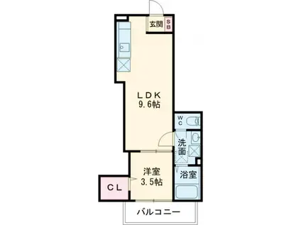 FSTYLE藤井寺・林6丁目(1LDK/3階)の間取り写真