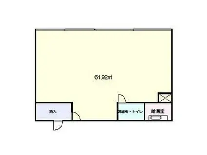 第三幸楽ビル(ワンルーム/2階)の間取り写真