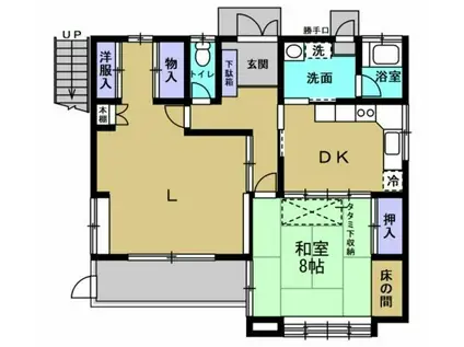 下末吉6丁目AP(2DK/1階)の間取り写真