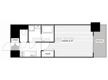 プレサンス錦通 THE 葵(1K/7階)の間取り写真