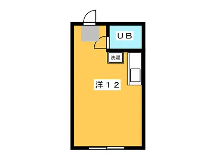 MAISON倉田山(ワンルーム/3階)の間取り写真