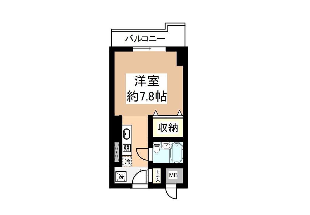 シティフォーラム新小平(ワンルーム/4階)の間取り写真