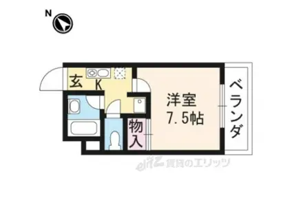 メゾン・パル(1K/3階)の間取り写真