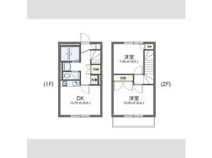 レオパレスMARCH97(2DK/1階)の間取り写真