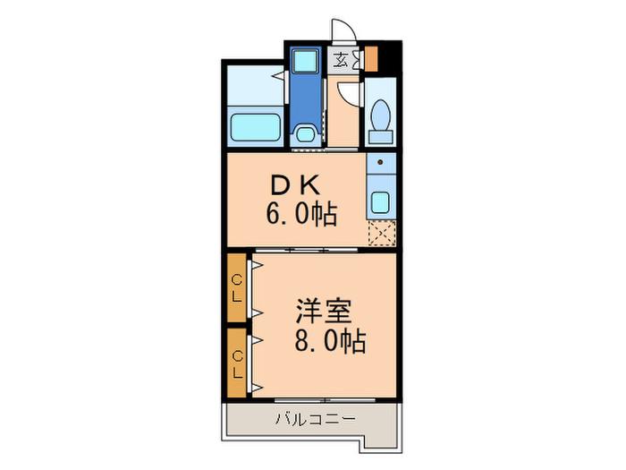 アヴァンギャルド21(1DK/3階)の間取り写真