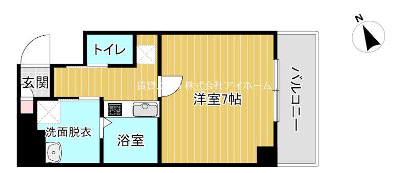 ARTIZA森ノ宮D.C(1K/2階)の間取り写真