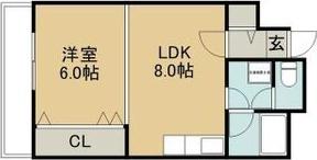 フィレンツェ札幌(1LDK/4階)の間取り写真