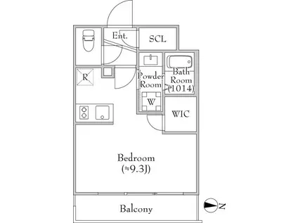 MEJIRORESIDENCE(ワンルーム/4階)の間取り写真