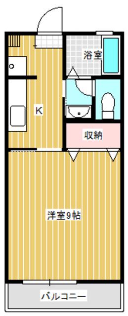 ソルジェンテ(1K/1階)の間取り写真