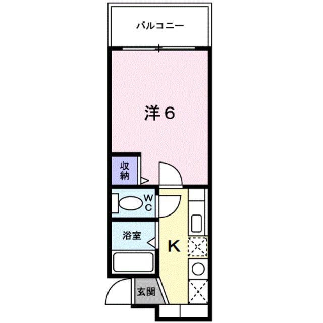 シティコート丸太町(1K/4階)の間取り写真
