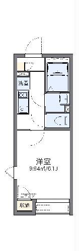 レオネクストスマイルエイト(1K/1階)の間取り写真