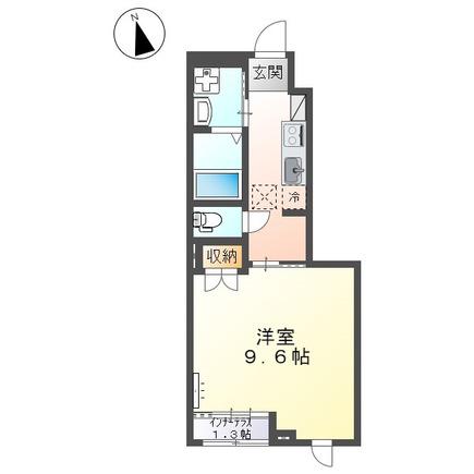 TRIANON.K(1K/1階)の間取り写真