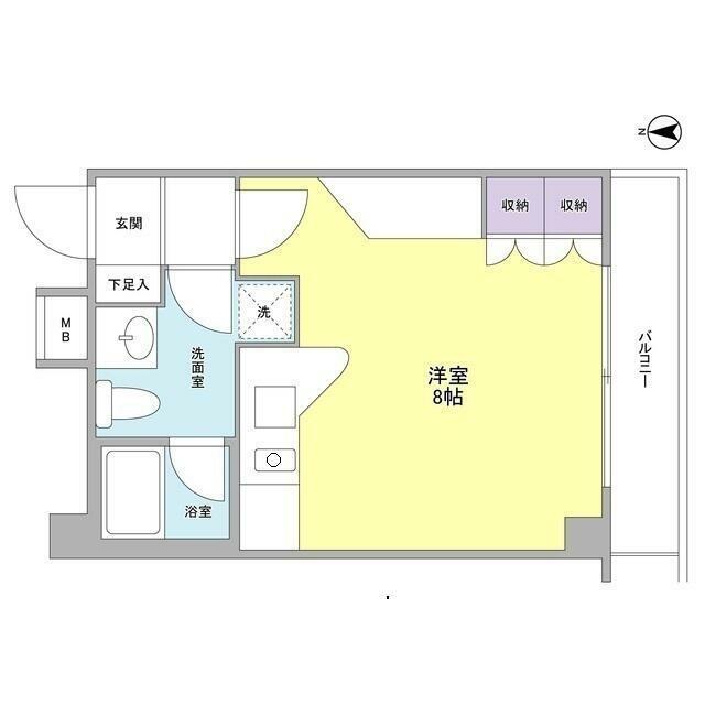 タフト下北沢(ワンルーム/2階)の間取り写真
