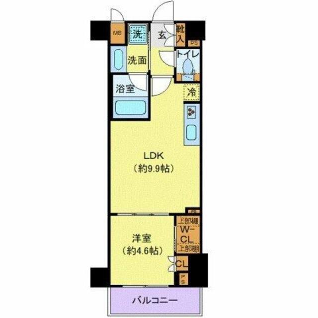 プレール・ドゥーク大島(1LDK/2階)の間取り写真
