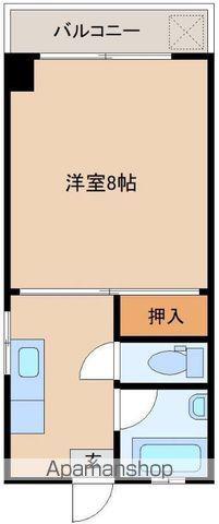 長友マンション(1K/4階)の間取り写真