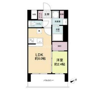 セレニテ難波ミラク壱番館(1LDK/6階)の間取り写真