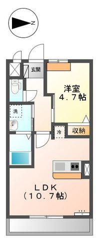 サルビアンテ(1LDK/1階)の間取り写真
