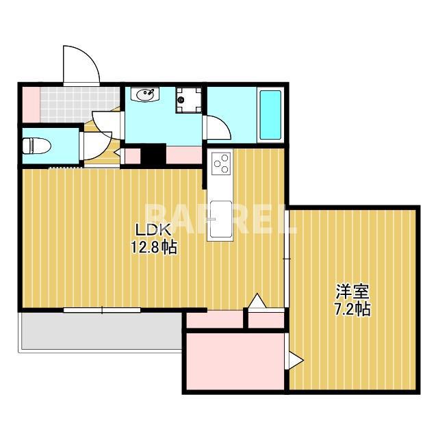 北右衛門(1LDK/1階)の間取り写真