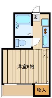 セフィロスコーポ(ワンルーム/2階)の間取り写真