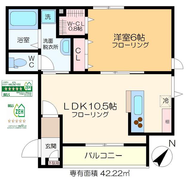 KO OLINA(1LDK/3階)の間取り写真