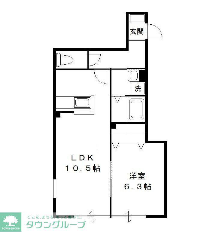 メゾン・ド・ヴィバーチェ A(1LDK/1階)の間取り写真