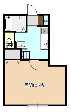 グランコートYM(1K/2階)の間取り写真