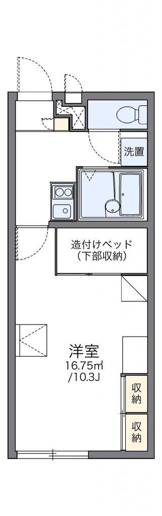レオパレスK0049(1K/1階)の間取り写真