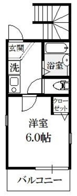 イースタイル柴又(1K/3階)の間取り写真