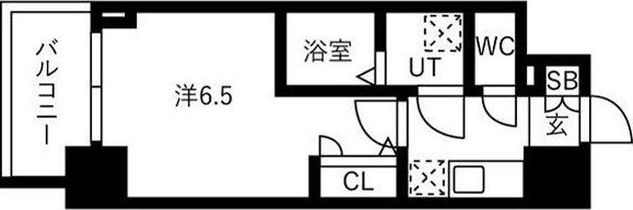 IW RESIDENCE大阪CREST TAPP(1K/8階)の間取り写真