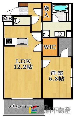 RJRプレシア大橋駅前(1LDK/11階)の間取り写真
